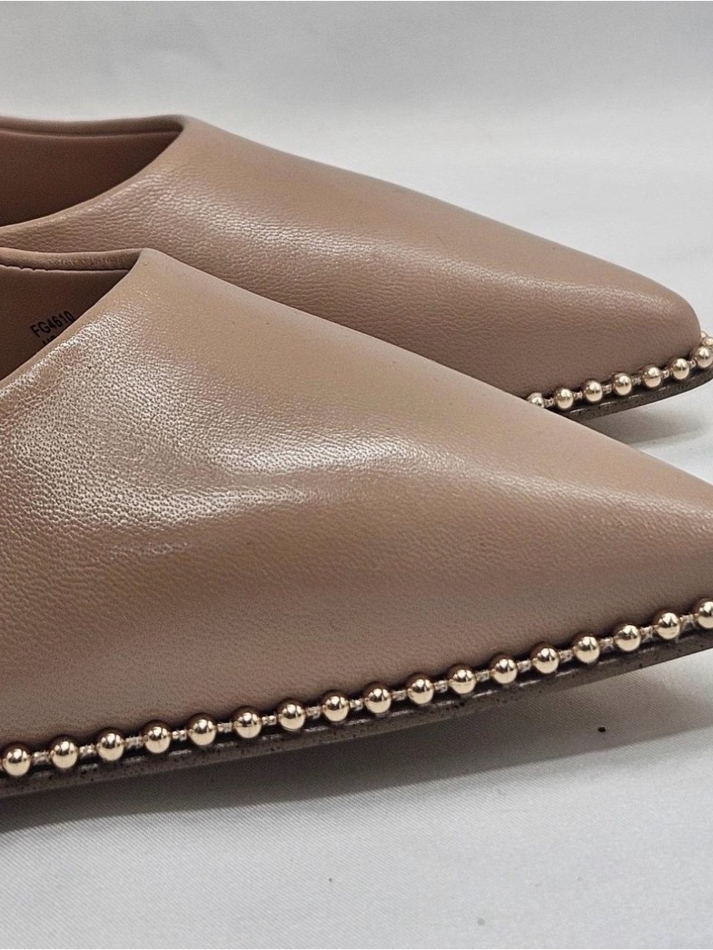 Coach leather Heel Pumps with Decorative Gold Trim - Picture 6 of 7